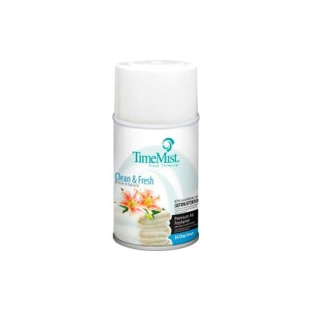 Amrep TimeMist Premium Metered Air Care Refills, Clean N' Fresh - 6.6 oz. Can, 12 Cans/Case -1042771 1042771
